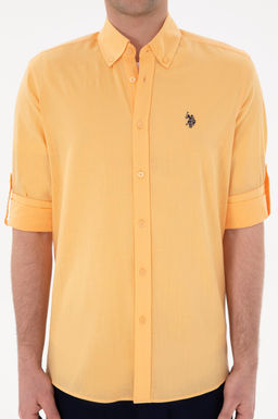Erkek Turuncu Uzun Kollu Basic G_mlek Sepette S_rpriz _ndirim - U.s. polo assn фото 6