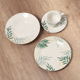 Глубокая тарелка Листья, 20,5 см - Dolce Ceramo. фото 4