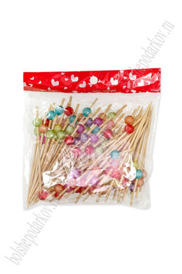 Шпажки бамбуковые 9 см (100 шт) SF-7819, №11 - Больше подарков фото 2