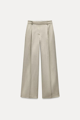 HERRINGBONE STRIPE TROUSERS - Zara фото 3