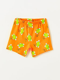 Beli Lastikli Bask?l? Erkek Bebek Pijama Alt