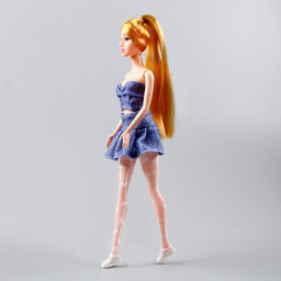 Колготки для куклы Сердечки, цвет белый - Simaland фото 3