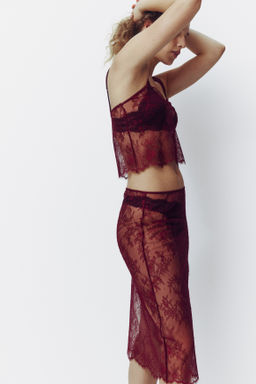 Falda midi de encaje - H&m фото 5