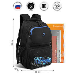 RB-653-2 Рюкзак школьный с обвесом и картхолдером на держателе - Grizzly фото 13