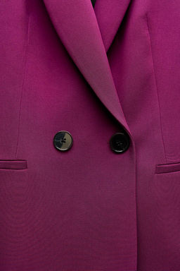 DOUBLE-BREASTED BLAZER WITH BACK BELT DETAIL - Zara фото 6