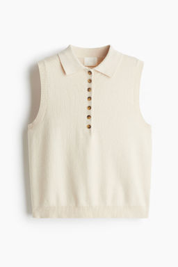 Su?ter sin mangas con cuello camisero - H&m фото 3
