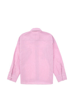 Розовая рубашка с длинным рукавом для девочки Неожиданная скидка в корзине - U.s. polo assn фото 2