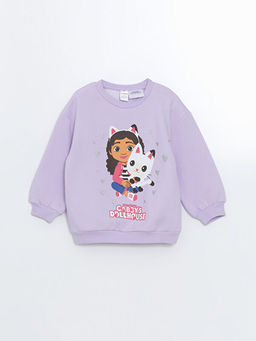 Uzun Kollu Gabbys Dollhouse Bask?l? K?z ?ocuk Sweatshirt ve Tayt 2li Tak?m - Waikiki фото 2