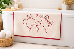 6с103.412ж1 Обнимашки(бордо) Полотенце махровое 50х90см