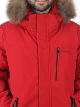 D6529 RED Куртка мужская зимняя "Аляска" (200 гр. холлофайбер)