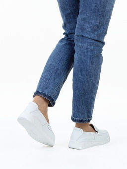 06-YE290-2 WHITE Туфли женские (натуральная кожа)