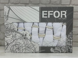 Скатерть EFOR KDK SET 160*220 8 салфеток- белый BEYAZ