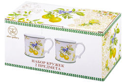 Набор 2 кружек 380 мл 12,3*9*9 см Лимоны NEW BONE CHINA - Elan gallery фото 17