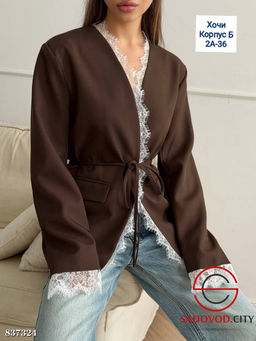 Пиджак женский с гипюром - Bruno фото 2