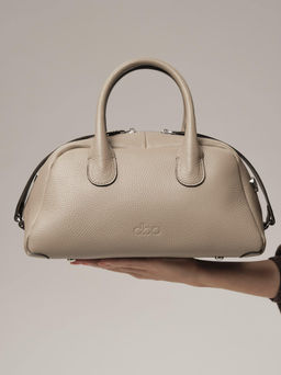 Кожаная сумка Kandys DBR 31206 бежевый латте  фото 10