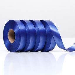 Цена за 4 шт. Лента для декора и подарков, темно-синий 2 см х 45 м