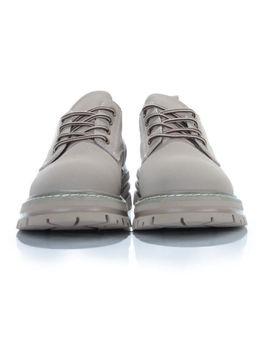 03-P8204-3 GRAY/BEIGE Полуботинки женские (натуральная кожа, нубук)