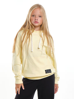 Толстовка для девочки с капюшоном UD 7703 ваниль - Mini maxi фото 4