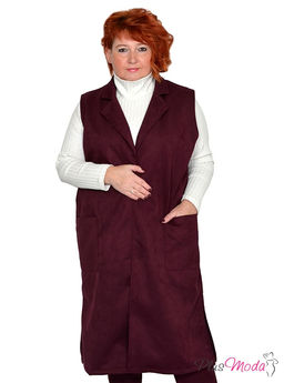 Жилет Модель №1400 размеры 44-84 - Plusmoda фото 2