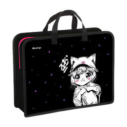 Папка на молнии с ручками А4 Berlingo "Kawaii Dream" ширина 100мм (PP-BP-1218) пластик