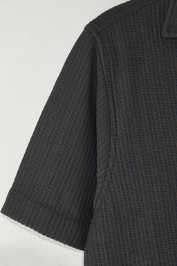 Antrasit Regular Fit Apas Yaka Yazl?k Gomlek TMNSS23GO00105