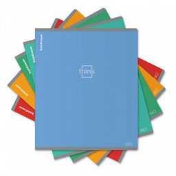 Цена за 5 шт. Тетрадь общая ученическая ErichKrause Think, 80 листов, клетка_MIX-PACK