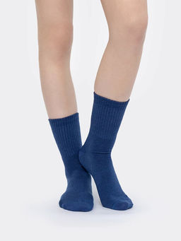 Цена за 5 пар! Детские высокие носки белого цвета с зеленым прямоугольником - Mark formelle фото 6