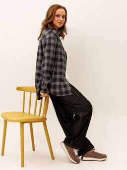 Костюм Liona Style 955 клетка черный