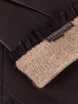 Перчатки женские 100% ш IS803 d.brown - Eleganzza фото 3