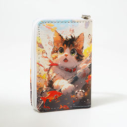 Кошелёк детский Выбражулька «Котик», на молнии, разноцветный