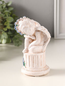 Фигурка полистоун «Ангелочек на колонне», 14×7.5×7 см