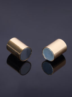 Замок-концевик магнитный, L=20 мм, d (внутренний)=7 мм, (набор 3 шт.), цвет золото