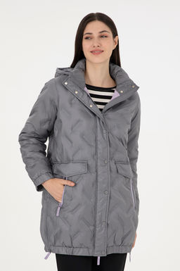 Женское светло-серое пальто - U.s. polo assn фото 3