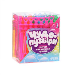 Цена за 48 шт. Мыльные пузыри нелопающиеся МИКС - Funny toys фото 2