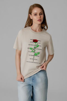 Арт. 31162 Футболка женская 44-52 (5 шт) Цвет:бежевый - Калинка фото 2