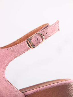 Босоножки 5133.23663br.Розовая замша+коричневый