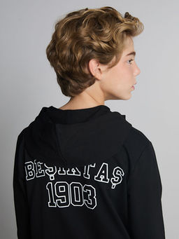 Kap??onlu Be?ikta? Bask?l? Erkek ?ocuk E?ofman Tak?m?