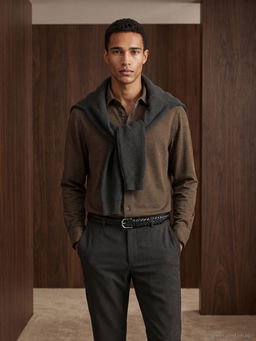 Regular Fit Erkek Dokulu G?mlek