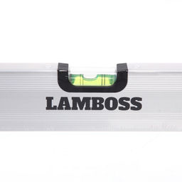 Уровень строительный алюминиевый Lamboss, 3 глазка, 60см