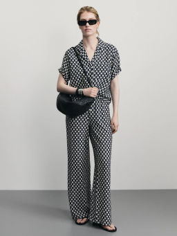 Рубашка из вискозы с принтом / Zarina  фото 2