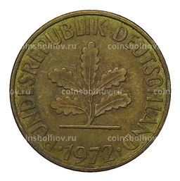 Монета 10 пфеннигов 1972 года D Германия