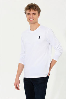 Мужской белый базовый свитшот Неожиданная скидка в корзине - U.s. polo assn фото 3