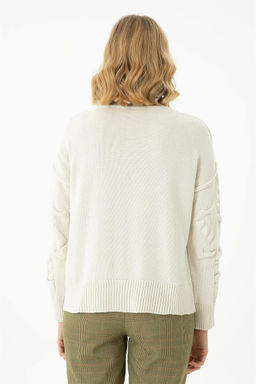 Женский кремовый свитер - U.s. polo assn фото 12