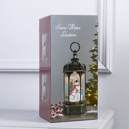 Светодиодная фигура «Фонарь с Дедом Морозом» 11.2×18.5×11.2 см, пластик, от батареек ААх3, USB, свечение тёплое белое