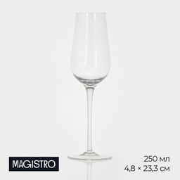 Бокал для вина Magistro «Анси», 250 мл, 23.3×4.8 см, стекло, прозрачный