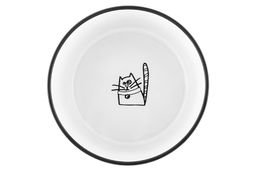 Набор 2 мисок для домашних питомцев 400 мл 13,5*13,5*5 см БЕЗ КОТА ЖИЗНЬ НЕ ТА Жизнь кошек - Elan gallery фото 8