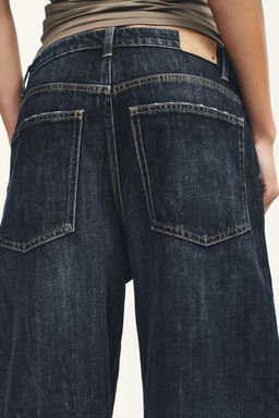 JEANS TRF BAGGY BARREL TIRO MEDIO / Marino