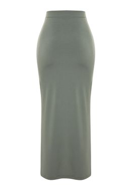 Haki Dokuma Maxi Plaj Etek TBESS23ET00021