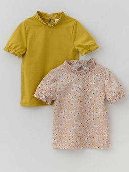Футболка для девочки 2шт., сер/бел - Lesi kids фото 50