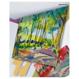 Папка для акварели АЛЛЕЯ А3, 10 листов, рисовальная бумага